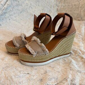 See by Chloe Platform Wedges Size 38